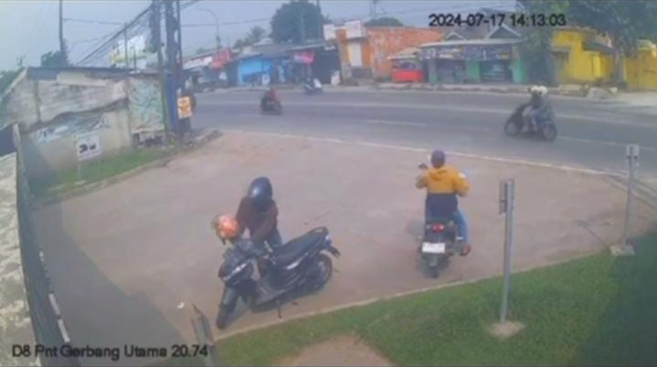 Kendaraan Supplier Raib Digondol Maling depan PT. ULI Sumur bandung Kecamatan Jayanti