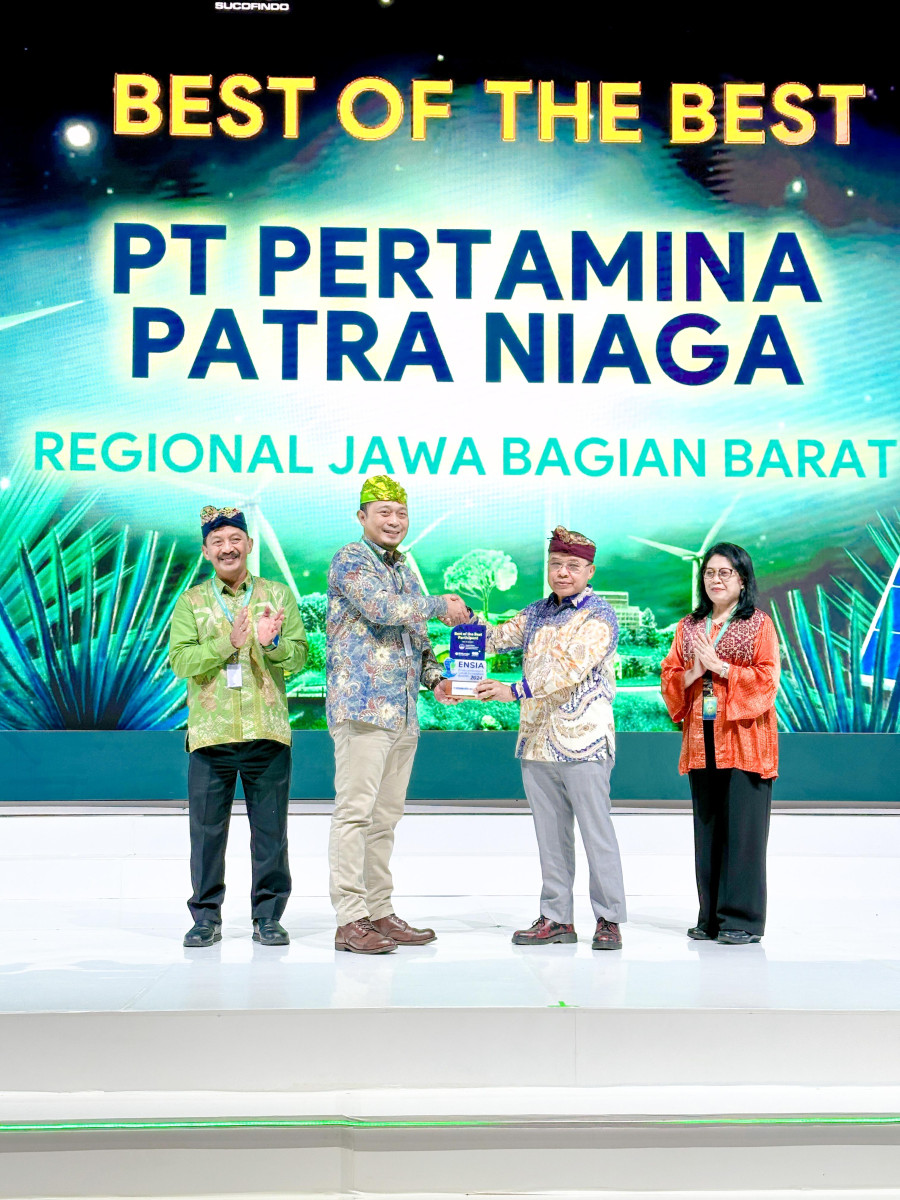 Pertamina Patra Niaga Regional Jawa Bagian Barat Raih Gelar Best of The Best dalam Ajang ENSIA Award 2024