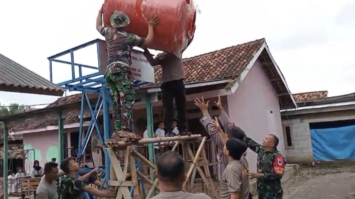 Sumur Bor TMMD Ke-124 di Serang Rampung, Dukung Akses Air Bersih Untuk PAUD Dan Warga